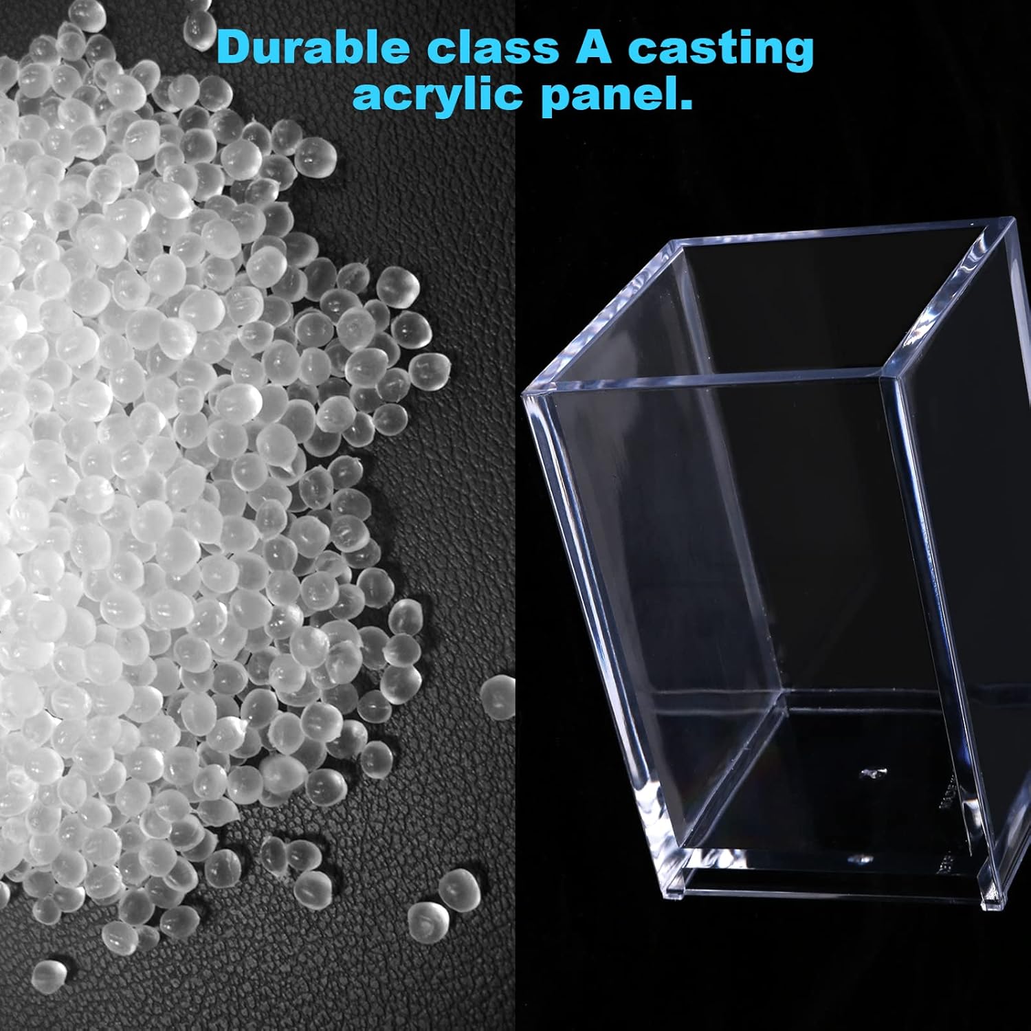 Acrylic Pen Holder, 3 Pcs Clear Pencil Holders for Desk, Makeup Brush Holder Cup Organizer, Stationery Storage Desktop Accessories for Office School Supplies (with Cleaning Cloth) - Image 4