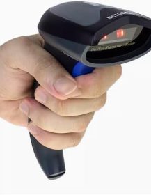 Barcode Scanner, Wireless and Bluetooth 1D and 2D Code Reading, Long Wireless Range 65m, 1200mAh Battery, USB, High Speed Scanning for Inventory and Point of Sale