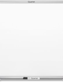 Quartet Whiteboard, Dry Erase Board, Magnetic, 8' x 4', Nano-Clean Surface Resists Ink Stains, Accessory Tray and 1 Dry Erase Marker, Silver Aluminum Frame (SM538)